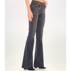 McGuire Denim Majorelle Flare Bell Bottom Jeans in Black Wash size 30